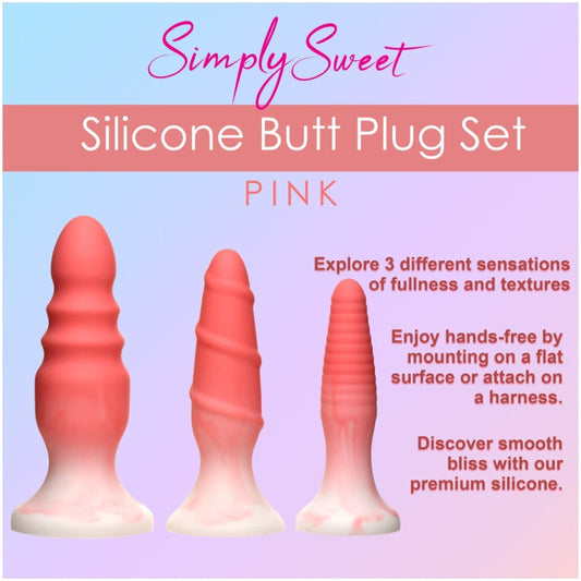 ANAL PLUG BLUE SIMPLY SWEET SILICONE SET