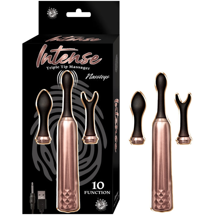 PRINCESS TRIPLE TIP MASSAGER-ROSE GOLD