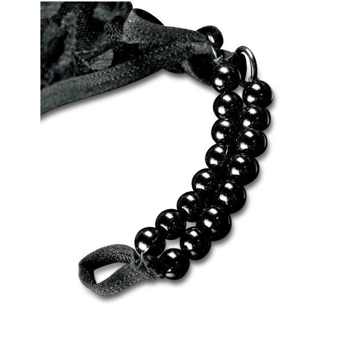 * 5% OFF! * HOOKUP PANTIES CROTCHLESS PLEASURE PEARLS - FITS S-L