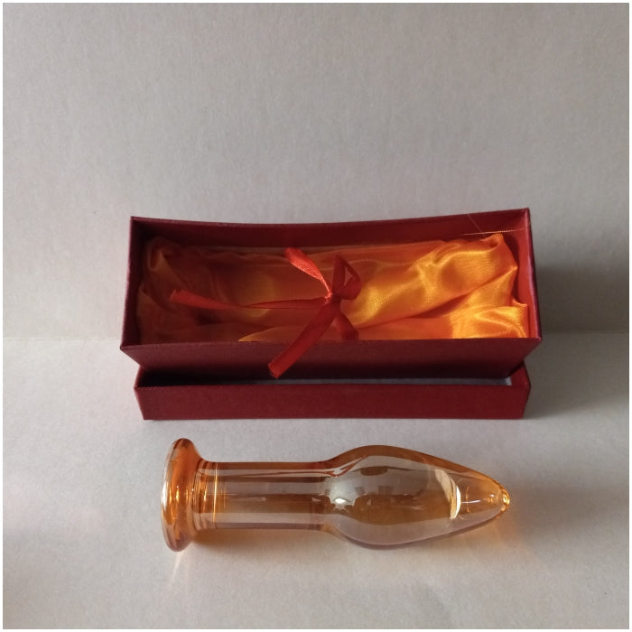 GLASS MASSAGER ORANGE SMALL