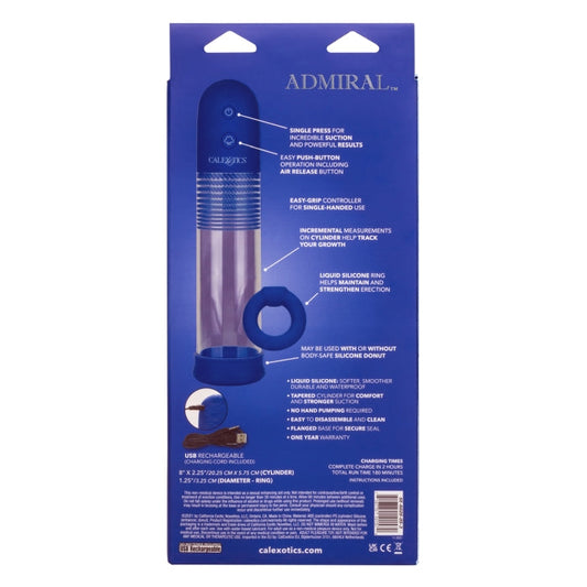 ADMIRAL RECHARGEABLE ROCK HARD PUMP KIT