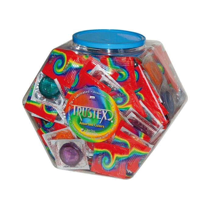 TRUSTEX ASST CLRS/LUBE (288PCS) BOWL