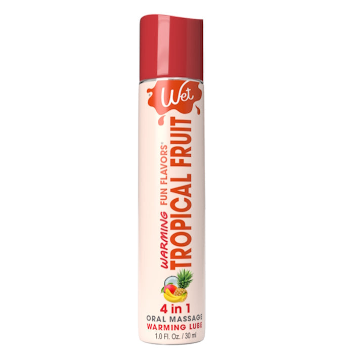 WARMING LUBE 1OZ TROPICAL FRUIT 4-IN-1 FUN FLAVORS