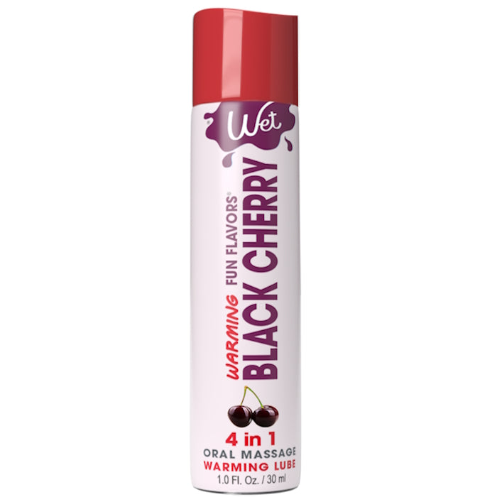 WARMING LUBE 1OZ BLACK CHERRY 4-IN-1 FUN FLAVORS