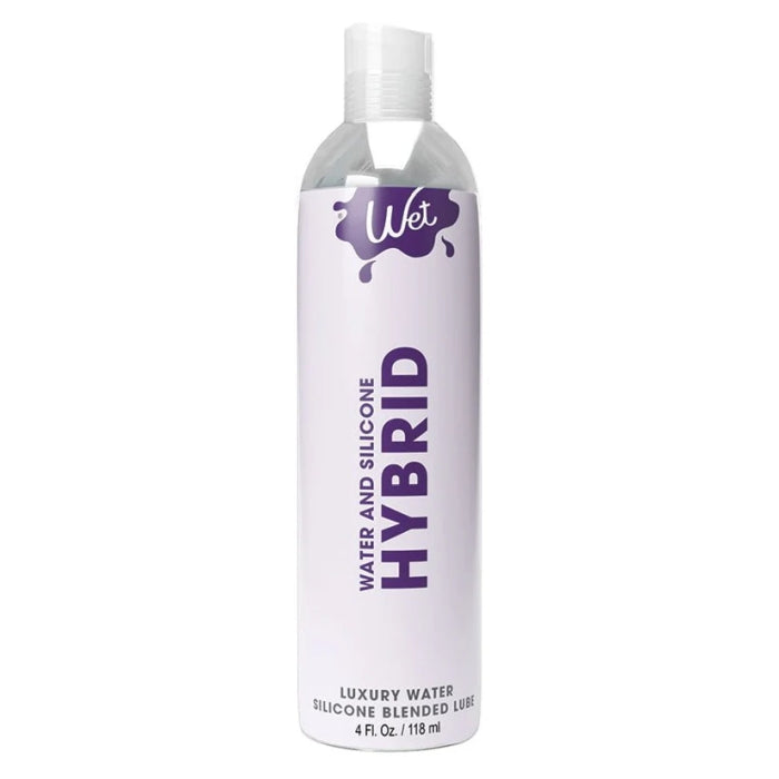 LUBE WATER-BASED & SILICONE 4OZ HYBRID WET