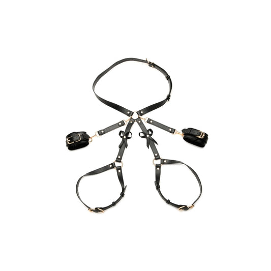BONDAGE HARNESS W/BOWS - M/L