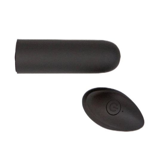PINK PUSSYCAT VIBRATING REMOTE CONTROL BULLET - BLACK