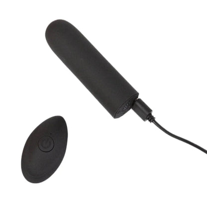 PINK PUSSYCAT VIBRATING REMOTE CONTROL BULLET - BLACK