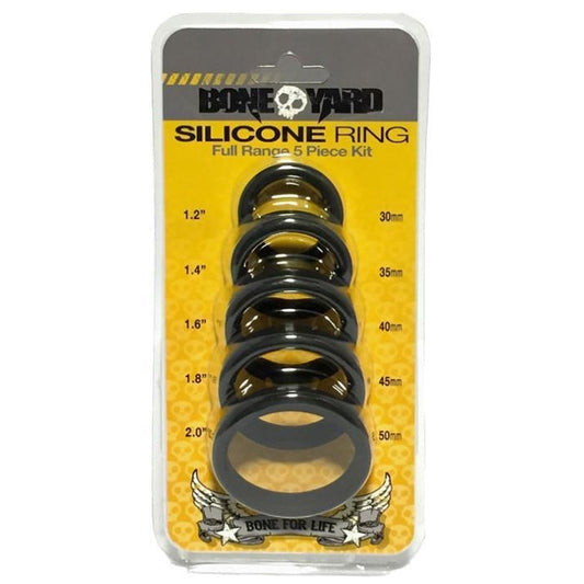 BONEYARD SILICONE RING 5PCS KIT BLACK