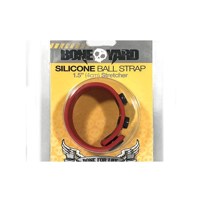 BONEYARD SILICONE BALL STRAP 1.5IN RED