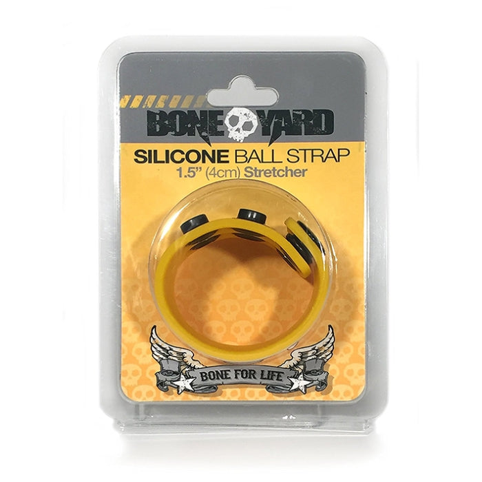 BONEYARD SILICONE BALL STRAP 1.5IN YELLOW