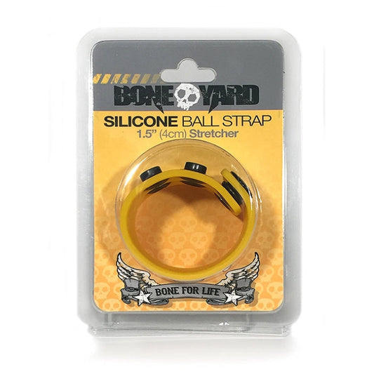 BONEYARD SILICONE BALL STRAP 1.5IN YELLOW