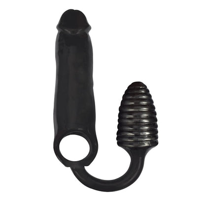 ROOSTER XXXPANDER RIBBED COCKSHEATH & BUTTPLUG