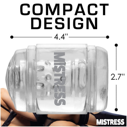 MASTURBATOR CLEAR MISTRESS DOUBLE SHOT ASS/MOUTH MINI