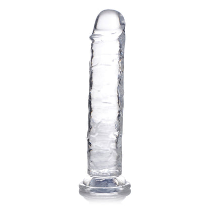 JOCK C-THRU SLIM 7" CLEAR TPE DILDO