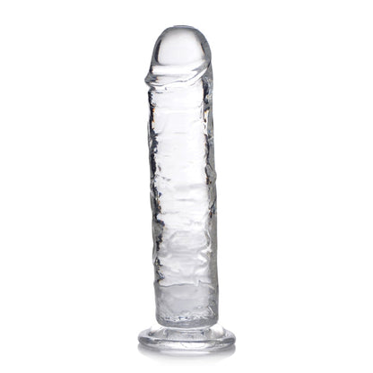 JOCK C-THRU SLIM 8" CLEAR TPE DILDO