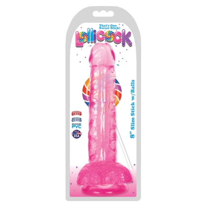 8IN SLIM STICK WITH BALLS - CHERRY ICE