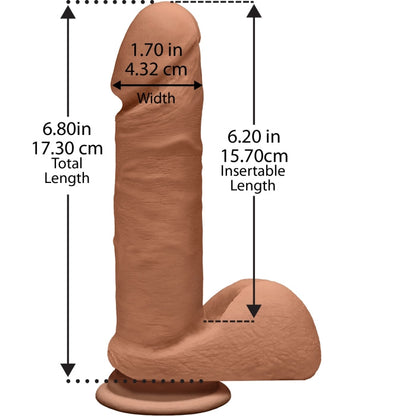THE D PERFECT D 7" W/ BALLS - ULTRASKYN - CARAMEL