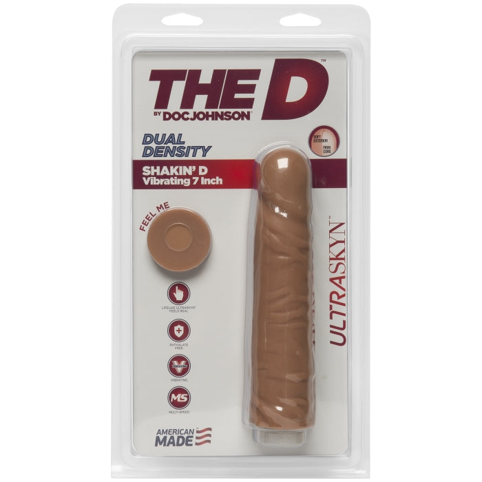 THE D SHAKIN' D VIBRATING 7" - ULTRASKYN - CARAMEL