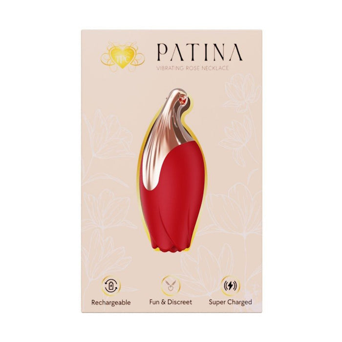 PATINA ROSE NECKLACE - RED