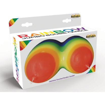 JUMBO BOOBIE RAINBOW CANDLE