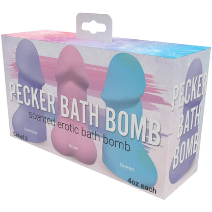 PECKER BATH BOMB - 3PK JASMINE SCENTED