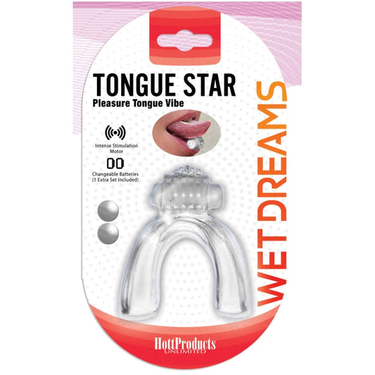 TONGUE STAR - PLEASURE TONGUE VIBE - CLEAR