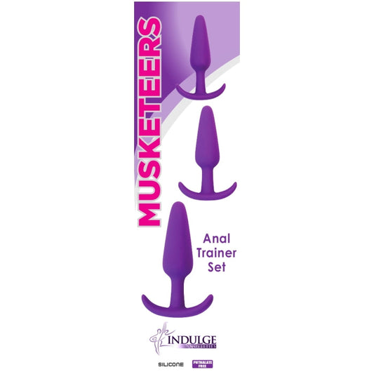 MUSKETEERS 3 SET BUTTPLUG - VIOLET