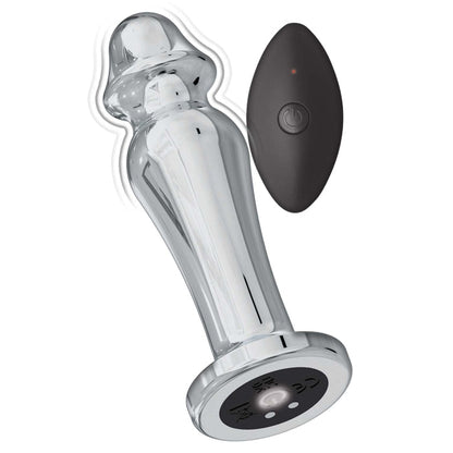 ASS-SATION REMOTE VIBRATING METAL ANAL LOVER-SILVER