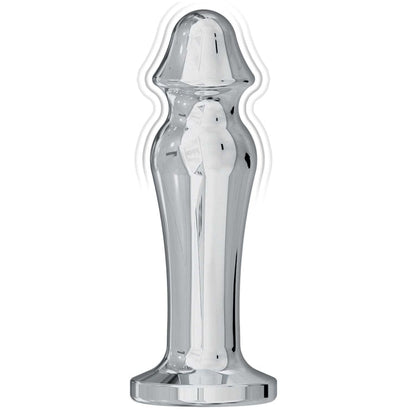 ASS-SATION REMOTE VIBRATING METAL ANAL LOVER-SILVER
