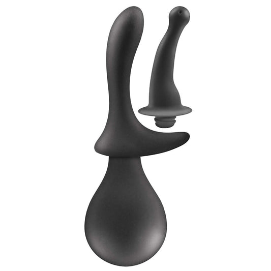 EZ-IN DUAL PLEASURE DOUCHE - BLACK