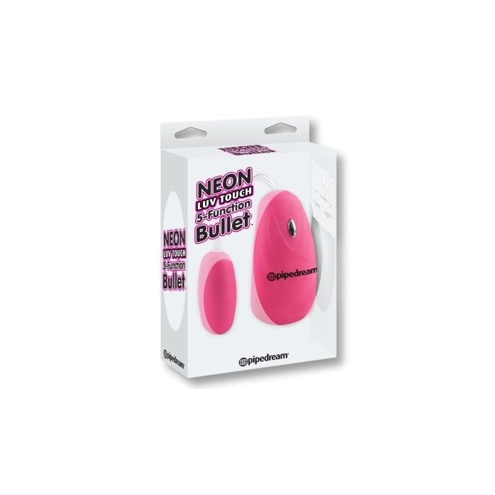 NEON LUV TOUCH 5 FUNCT BULLET PINK