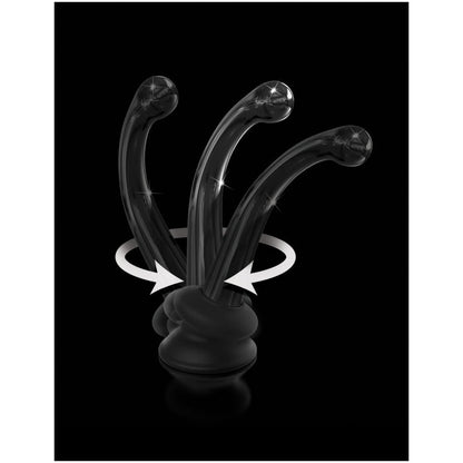ICICLES NO. 87 - WITH SILICONE SUCTION CUP - BLACK 6"