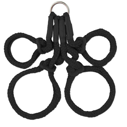 FETISH FANTASY SERIES - JAPANESE SILK ROPE HOGTIE - BLACK