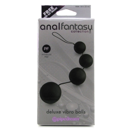 ANAL FANTASY COLLECTION DELUXE VIBRO BALLS - BLACK