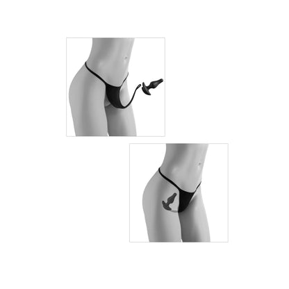 * 5% OFF! * HOOKUP PANTIES CROTCHLESS PLEASURE PEARLS-FITS XL-XX