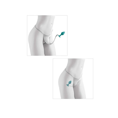 * 5% OFF! * HOOKUP PANTIES CROTCHLESS SECRET GEM - FITS XL-XXL