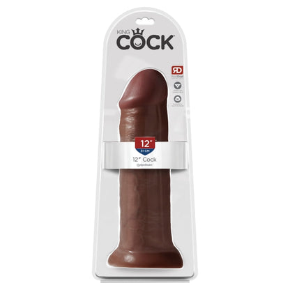 KING COCK 12" COCK - BROWN