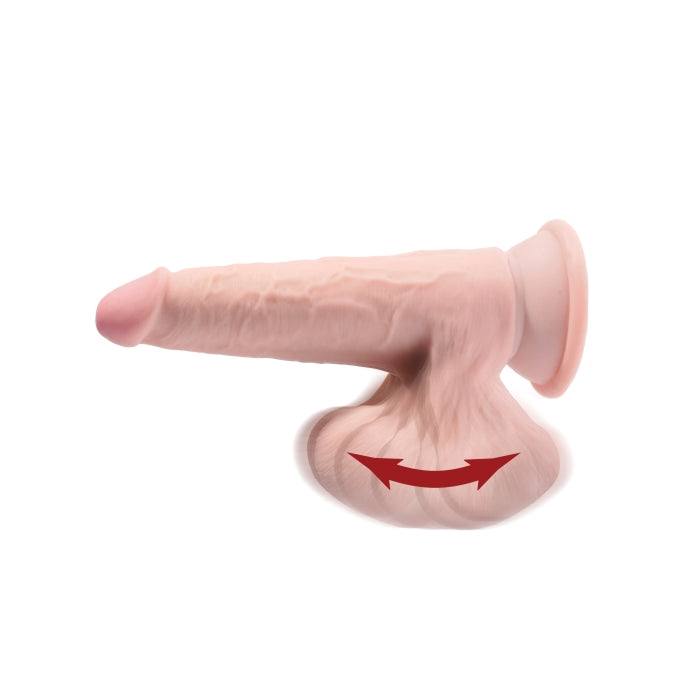KCP 7" TRIPLE DENSITY COCK WITH SWINGING BALLS - LIGHT