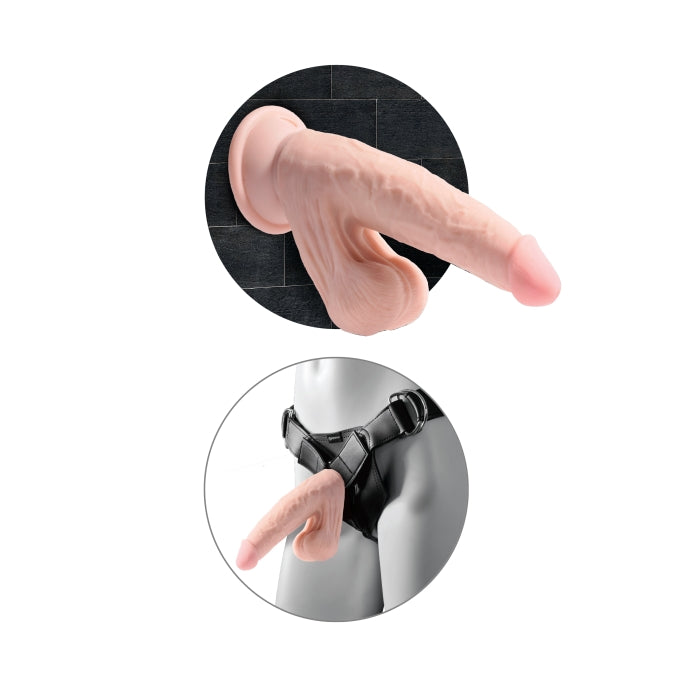 KCP 9" TRIPLE DENSITY COCK WITH SWINGING BALLS - LIGHT