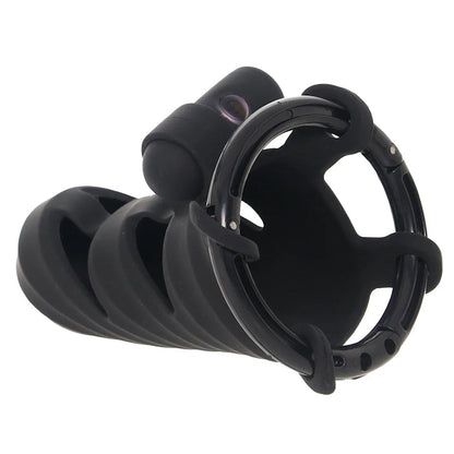 FANTASY C-RINGZ COCK BLOCKER WITH ASS-GASM PLUG  - BLACK