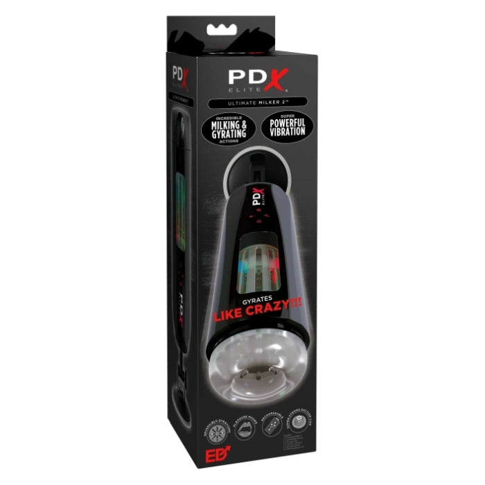 PDX ELITE ULTIMATE MILKER 2 - CLEAR / BLACK