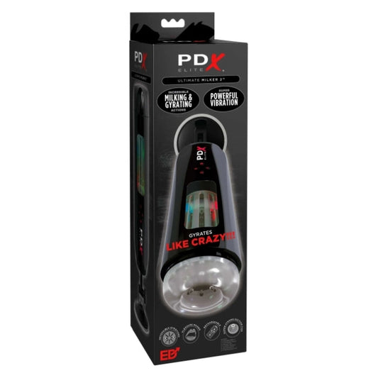 PDX ELITE ULTIMATE MILKER 2 - CLEAR / BLACK
