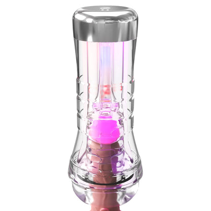 VIEWTUBE SEE-THRU EZ-GRIP LED STROKER XXL - CLEAR