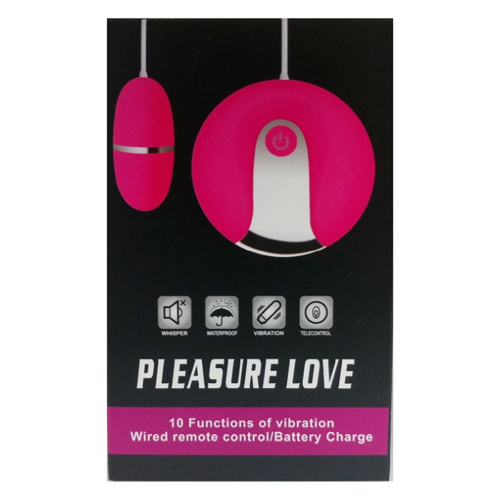 PLEASURE LOVE WIRED REMOTE CONTROL - RED