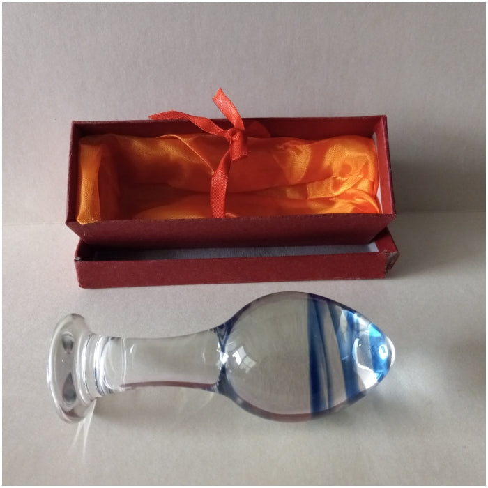 GLASS MASSAGER BLUE SMALL
