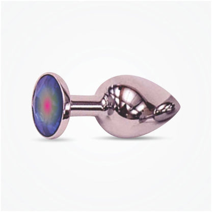BUTT PLUG STEEL 4.75" THE RELUXER W/ SHIMMER