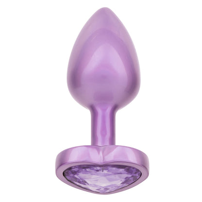 JEWEL SMALL AMETHYST HEART PLUG - PURPLE