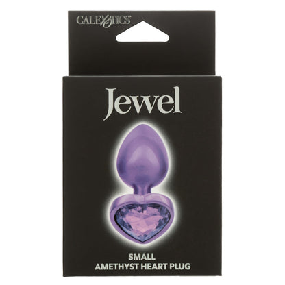 JEWEL SMALL AMETHYST HEART PLUG - PURPLE