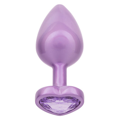 JEWEL LARGE AMETHYST HEART PLUG - PURPLE